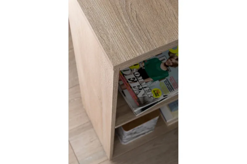 Skrivbord Wohnling med hylla 120x120x53 cm trä i modern stil Sonoma - Sonoma - Möbler - Hemmakontor - Skrivbord