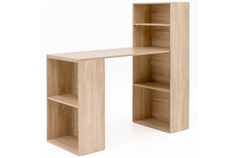Skrivbord Wohnling med hylla 120x120x53 cm trä i modern stil Sonoma - Sonoma - Möbler - Hemmakontor - Skrivbord
