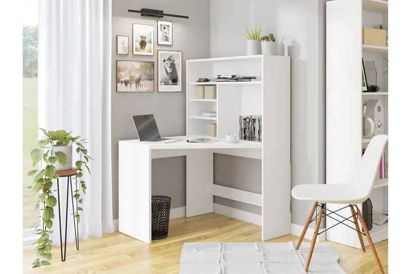Zayden Skrivbord 101 cm - Vit - Möbler - Hemmakontor - Skrivbord