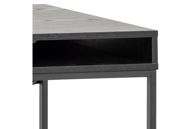 ZUMAR Skrivbord 110 cm med Förvaring Låda Svart - Skrivbord - Bord