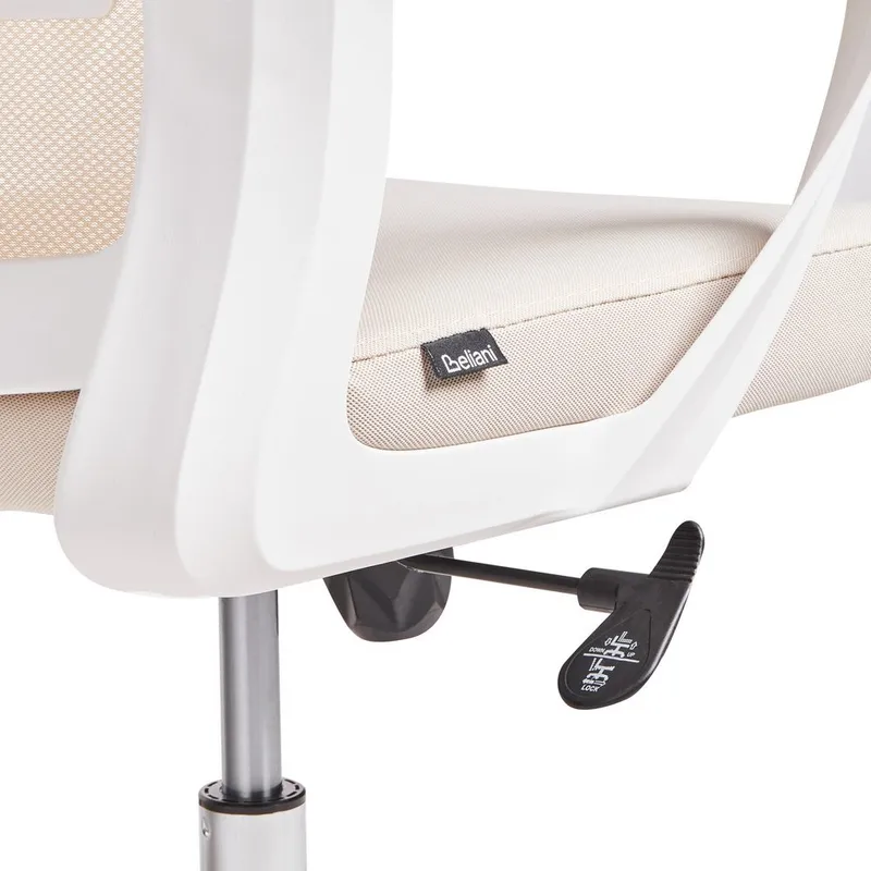 Skrivbordsstol Monarch - Beige, vit - Möbler - Hemmakontor - Kontorsstol