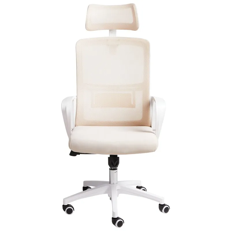 Skrivbordsstol Monarch - Beige, vit - Möbler - Hemmakontor - Kontorsstol