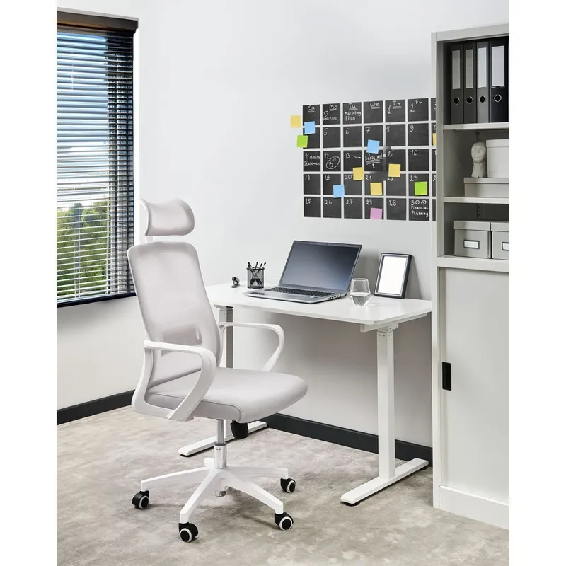 Skrivbordsstol Monarch - Grå, vit - Möbler - Hemmakontor - Kontorsstol
