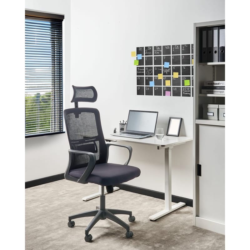 Skrivbordsstol Monarch - Svart, Vit - Möbler - Hemmakontor - Kontorsstol