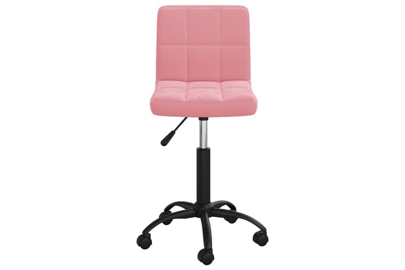 Snurrbar kontorsstol rosa sammet - Rosa - Möbler - Hemmakontor - Kontorsstol