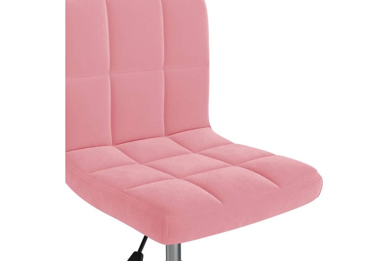 Snurrbar kontorsstol rosa sammet - Rosa - Möbler - Hemmakontor - Kontorsstol