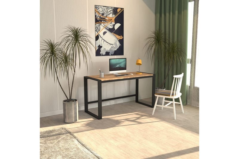 Sorix Skrivbord 55x122 cm - Natur/Svart - Möbler - Hemmakontor - Skrivbord