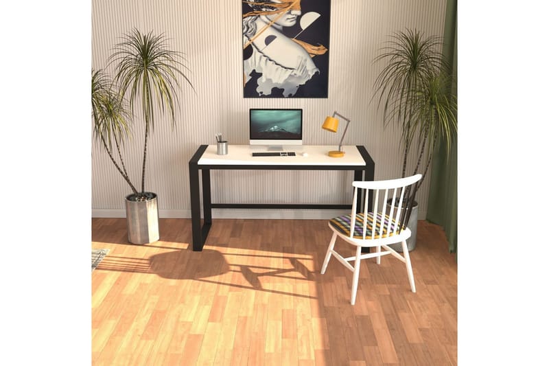 Sorix Skrivbord 55x122 cm - Vit/Svart - Möbler - Hemmakontor - Skrivbord