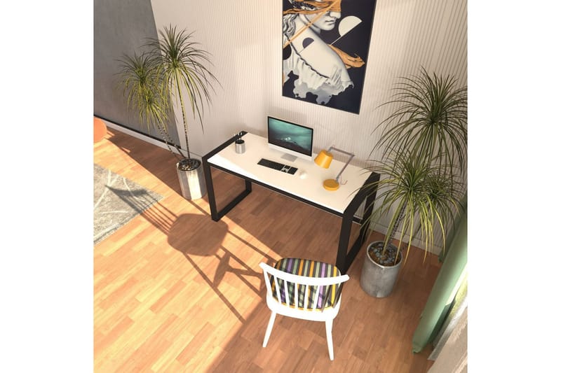 Sorix Skrivbord 55x122 cm - Vit/Svart - Möbler - Hemmakontor - Skrivbord