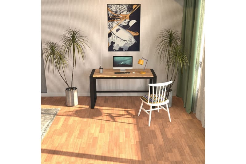 Sorix Skrivbord 55x152 cm - Svart/Natur - Möbler - Hemmakontor - Skrivbord