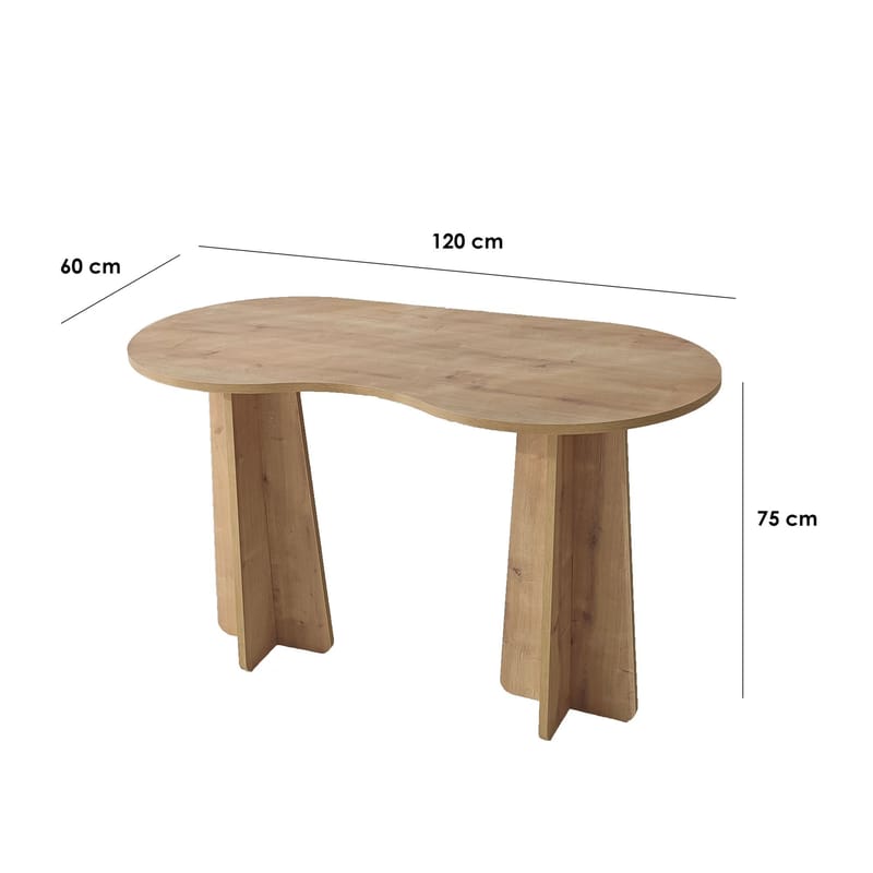 Soryn Skrivbord 120 cm - Safir Ek - Möbler - Hemmakontor - Skrivbord