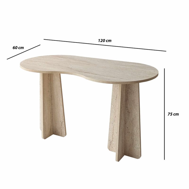 Soryn Skrivbord 120 cm - Travertin - Möbler - Hemmakontor - Skrivbord