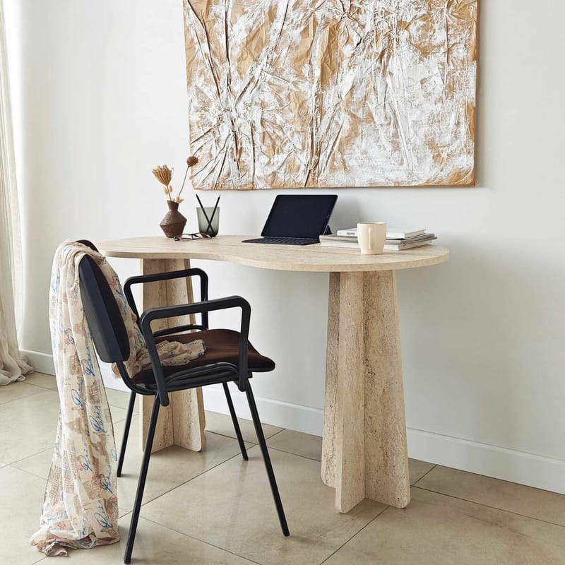 Soryn Skrivbord 120 cm - Travertin - Möbler - Hemmakontor - Skrivbord