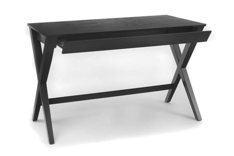 STARSLIFE Skrivbord 120 cm med Förvaring Låda Natur/Svart - Skrivbord - Bord