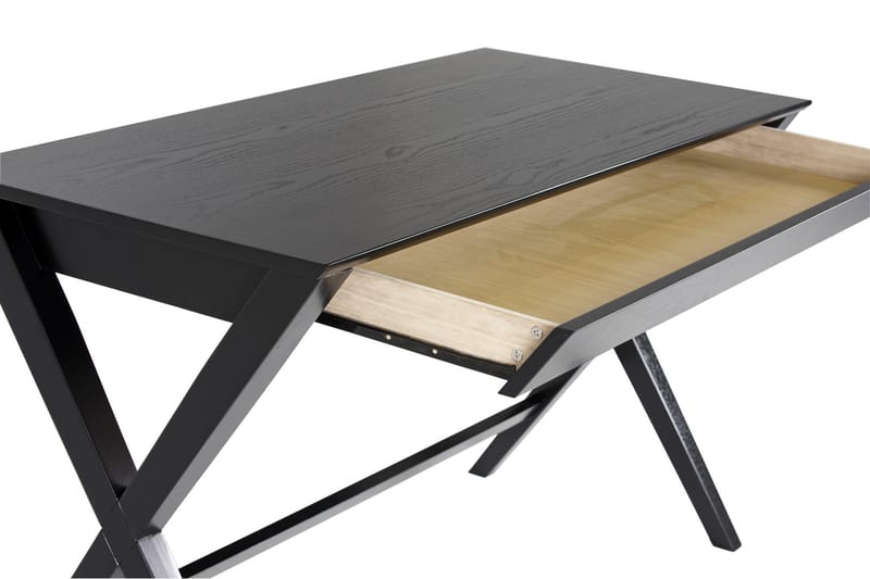 STARSLIFE Skrivbord 120 cm med Förvaring Låda Natur/Svart - Skrivbord - Bord