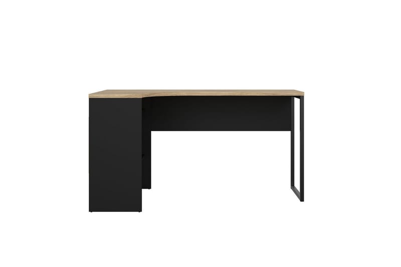 Taketo Hörnskrivbord 145 cm - Mörkgrå/Natur - Möbler - Hemmakontor - Skrivbord
