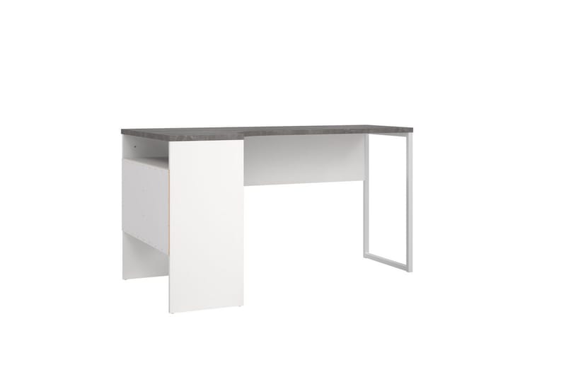 Taketo Hörnskrivbord 145 cm - Vit/Chokladbrun - Möbler - Hemmakontor - Skrivbord