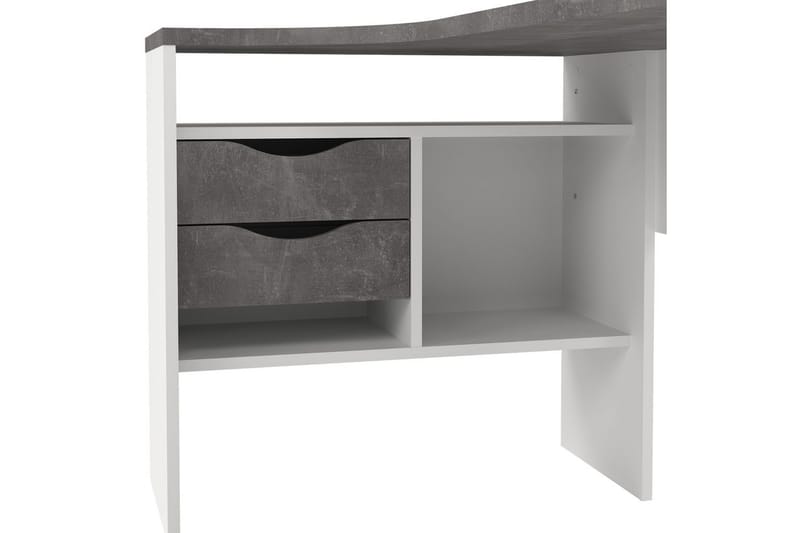 Taketo Hörnskrivbord 145 cm - Vit/Chokladbrun - Möbler - Hemmakontor - Skrivbord