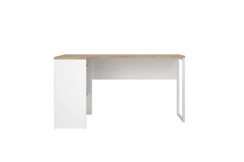 Taketo Hörnskrivbord 145 cm - Vit/Natur - Möbler - Hemmakontor - Skrivbord
