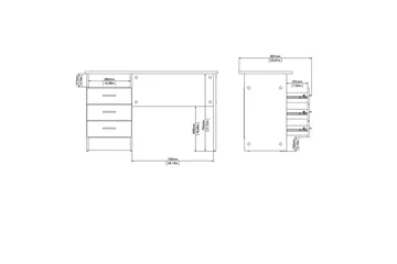 Taketo Skrivbord 48,1x120,1 cm - Natur - Möbler - Hemmakontor - Skrivbord