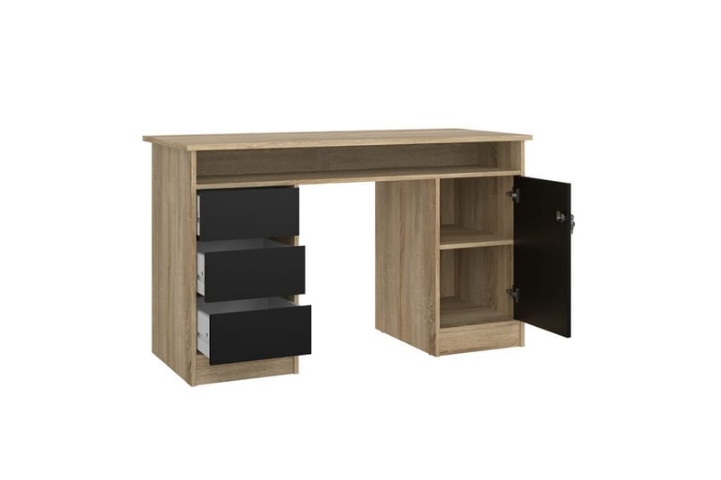 Taketo Skrivbord 55x126 cm - Natur/Svart - Möbler - Hemmakontor - Skrivbord