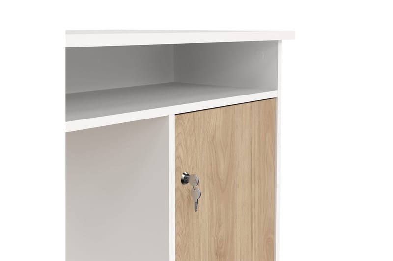 Taketo Skrivbord 55x126 cm - Vit/Natur - Möbler - Hemmakontor - Skrivbord