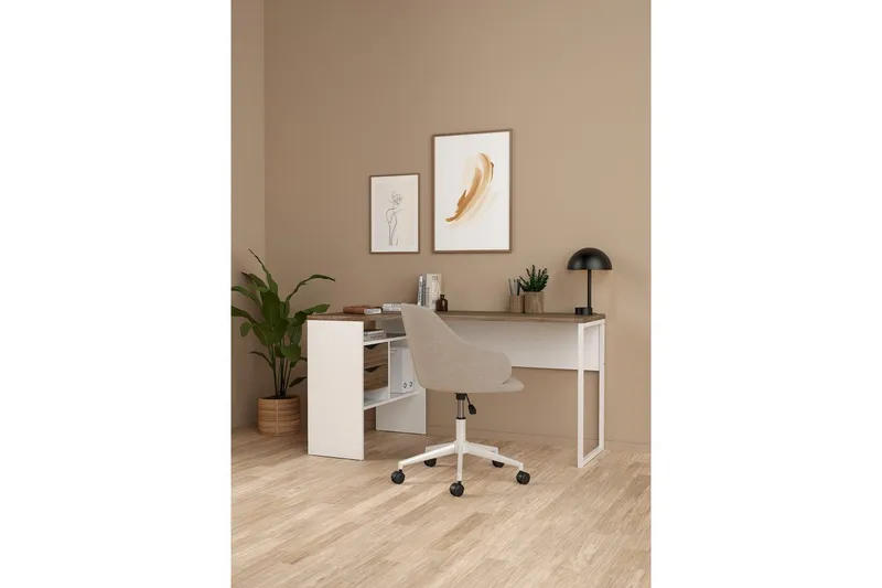 Taketo Skrivbord 81x145,1 cm - Vit - Möbler - Hemmakontor - Skrivbord