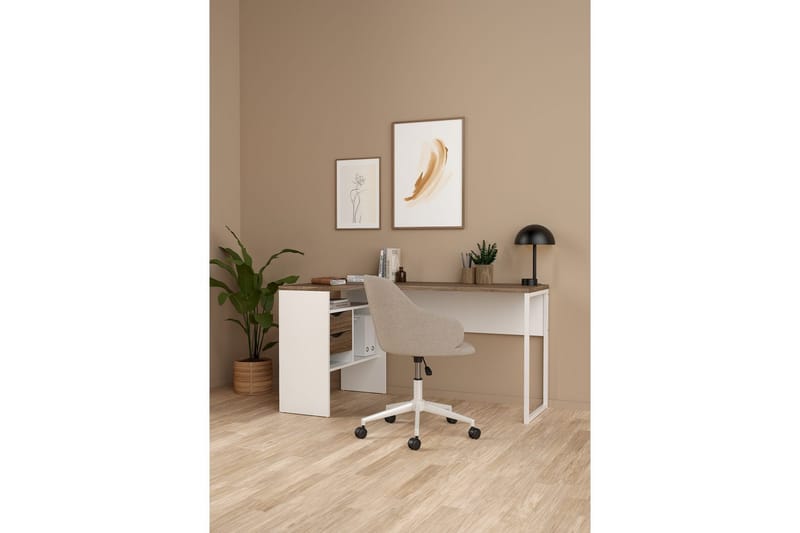 Taketo Skrivbord 81x145,1 cm - Vit - Möbler - Hemmakontor - Skrivbord