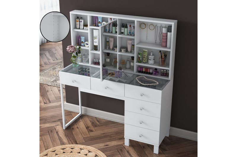 Talros Sminkbord 120 cm - Vit - Möbler - Hemmakontor - Skrivbord
