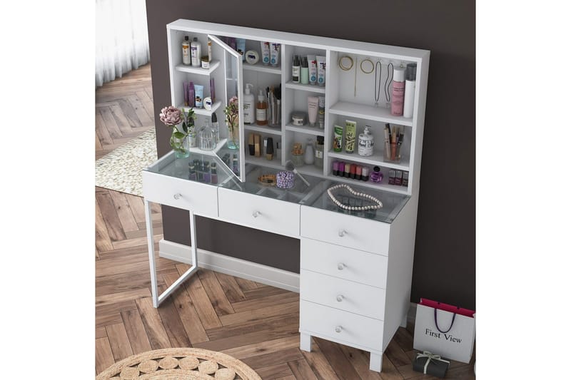 Talros Sminkbord 120 cm - Vit - Möbler - Hemmakontor - Skrivbord