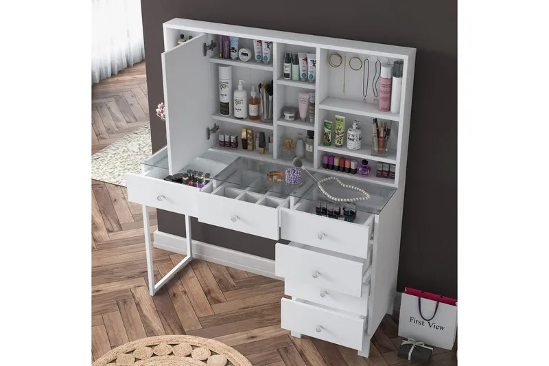 Talros Sminkbord 120 cm - Vit - Möbler - Hemmakontor - Skrivbord