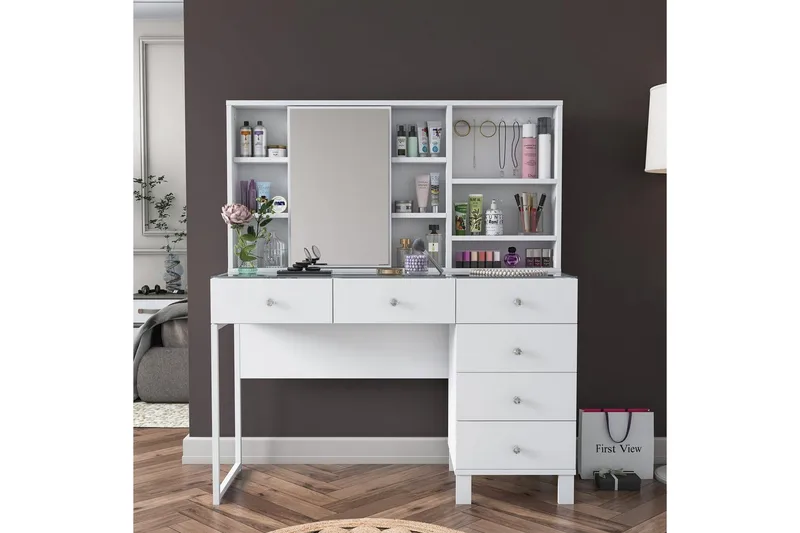 Talros Sminkbord 120 cm - Vit - Möbler - Hemmakontor - Skrivbord