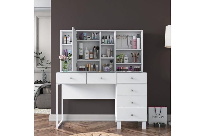 Talros Sminkbord 120 cm - Vit - Möbler - Hemmakontor - Skrivbord