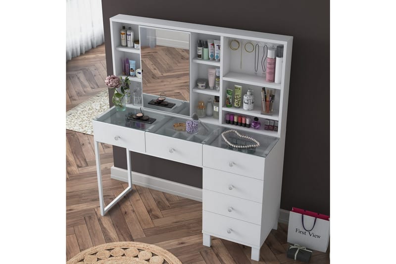Talros Sminkbord 120 cm - Vit - Möbler - Hemmakontor - Skrivbord