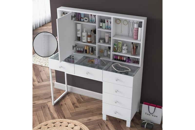 Talros Sminkbord 120 cm - Vit - Möbler - Hemmakontor - Skrivbord