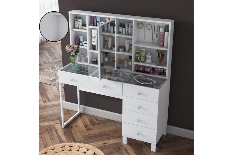 Talros Sminkbord 120 cm - Vit - Möbler - Hemmakontor - Skrivbord