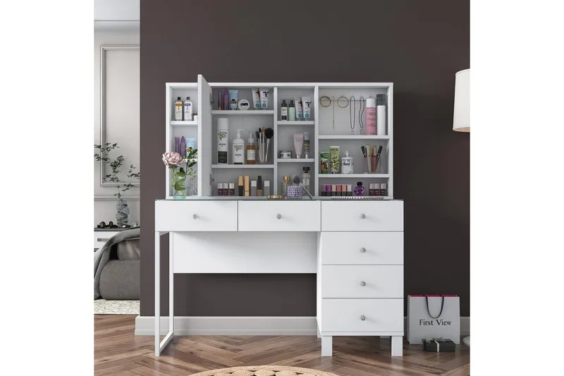 Talros Sminkbord 120 cm - Vit - Möbler - Hemmakontor - Skrivbord