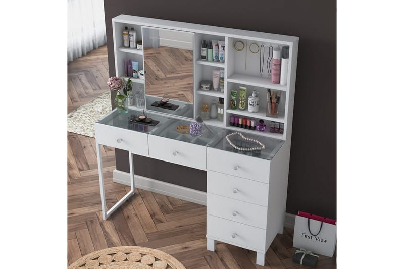 Talros Sminkbord 120 cm - Vit - Möbler - Hemmakontor - Skrivbord