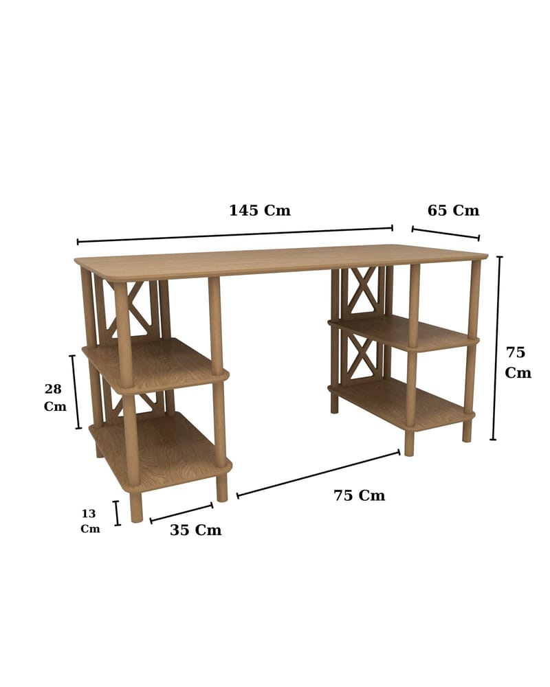 Ticoman Skrivbord 145 cm - Ek - Möbler - Hemmakontor - Skrivbord