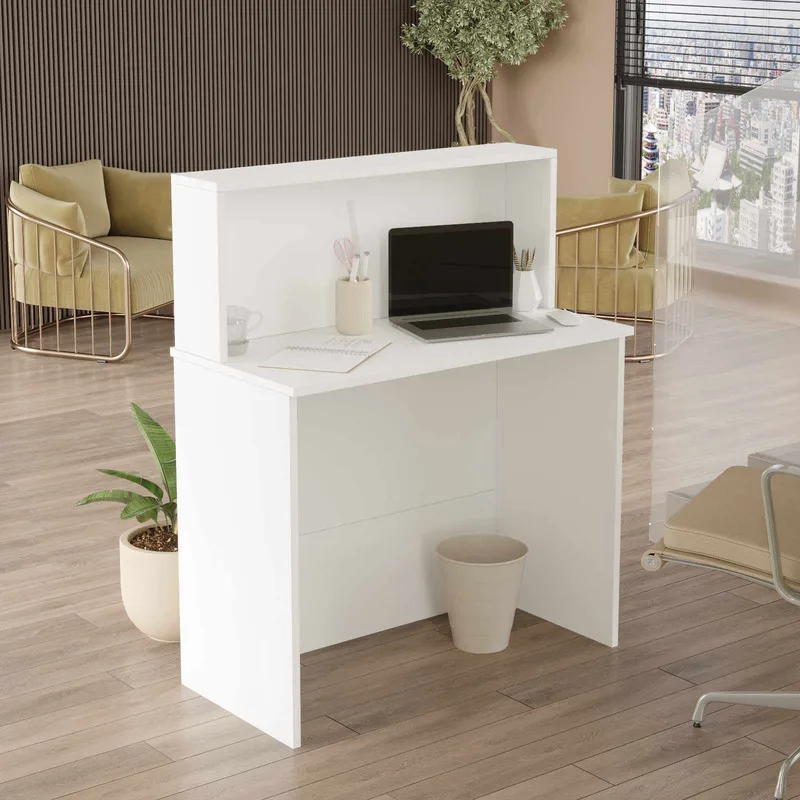 Valren Receptionbord 90x110x44,5 cm - Vit - Möbler - Hemmakontor - Skrivbord