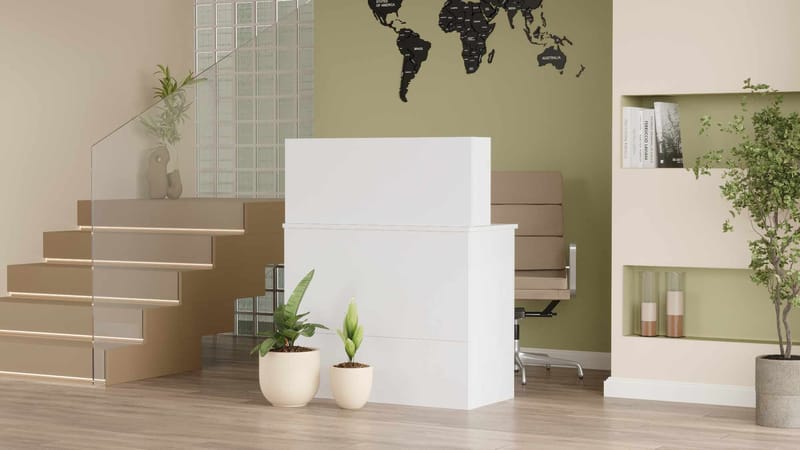 Valren Receptionbord 90x110x44,5 cm - Vit - Möbler - Hemmakontor - Skrivbord
