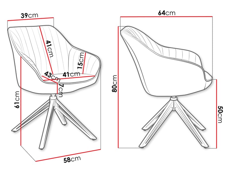 Zerlin Kontorsstol - Beige - Möbler - Hemmakontor - Kontorsstol