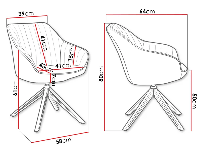Zerlin Kontorsstol - Grå - Möbler - Hemmakontor - Kontorsstol