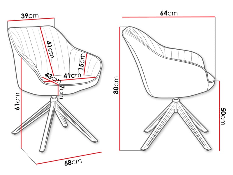 Zerlin Kontorsstol - Grå - Möbler - Hemmakontor - Kontorsstol