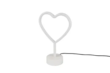 Heart LED Bordslampa vit - Vit - Belysning - Inomhusbelysning & lampor - Fönsterlampor & fönsterbelysning - Fönsterlampa på fot