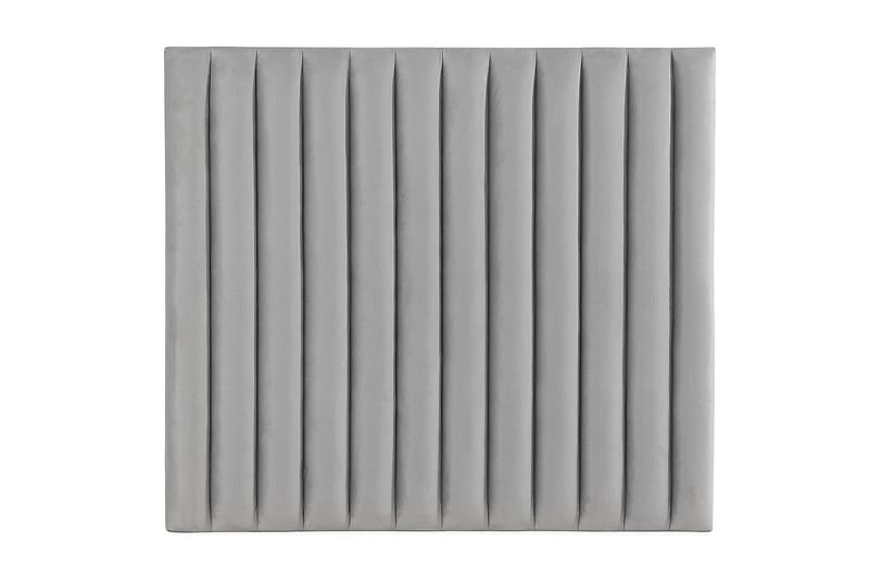 Rakel Sänggavel 140cm, Ljusgrå/Sammet