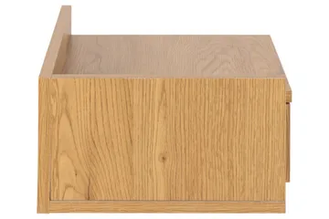 Abusala Vägghängt Sängbord & Nattduksbord 32 cm i Trä med Låda - Brun - Möbler - Sovrum - Sängbord