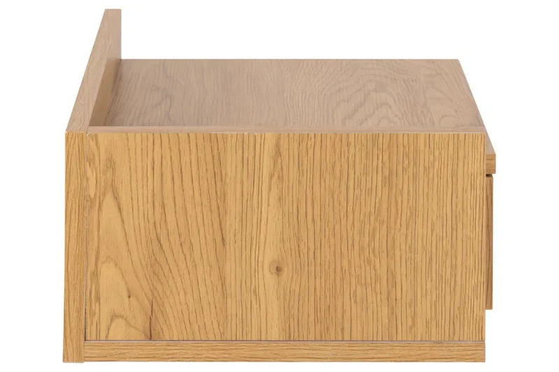 Abusala Vägghängt Sängbord & Nattduksbord 32 cm i Trä med Låda - Brun - Möbler - Sovrum - Sängbord