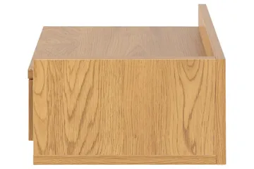Abusala Vägghängt Sängbord & Nattduksbord 32 cm i Trä med Låda - Brun - Möbler - Sovrum - Sängbord