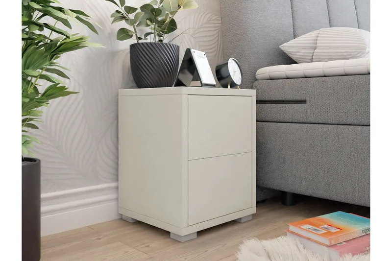 Agawal Sängbord 30 cm - Beige - Möbler - Sovrum - Sängbord